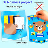 KRAFUN My First Felt Kit Animal Craft Kit for Kids and Toddlers, Boys and Girls Age 3-8 Years Old, Include 6 DIY Handmade Arts and Crafts Projects, KRAFUN