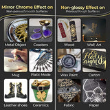 Metallic Markers Gold Pen Silver Marker, Mirror Chrome Paint Marker for Art, Dual Tips, Permanent Metallic Pens for Halloween Pumpkins, Ceramic, Artcroof