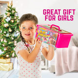 GirlZone Ice Cream Shop Play Sand for Kids, Kids Sand Kit with Sand Ice Cream Toy and 2lbs Sensory Play Sand for Kids, for Girls 8-12 GirlZone