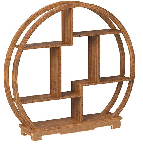 NWFashion Chinese Wooden Rosewood Display Stand Decoration 11" Curio Cabinets Shelf (4) NWFashion