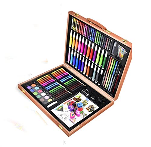 SMSOM Art Supplies, Professional Art Kit, 188-Pack Deluxe Wooden Art Set Crafts Drawing Painting Kit, Ideal for Adults Artist Beginners Kids Girls - WoodArtSupply