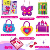 Toylink First Sewing Kit for Kids Beginners Arts Crafts for Girls Ages 4 5 6 7 8 Learn to Sew Unicorn Purse Bags Picture Frame Pen Holder DIY Felt Toylink