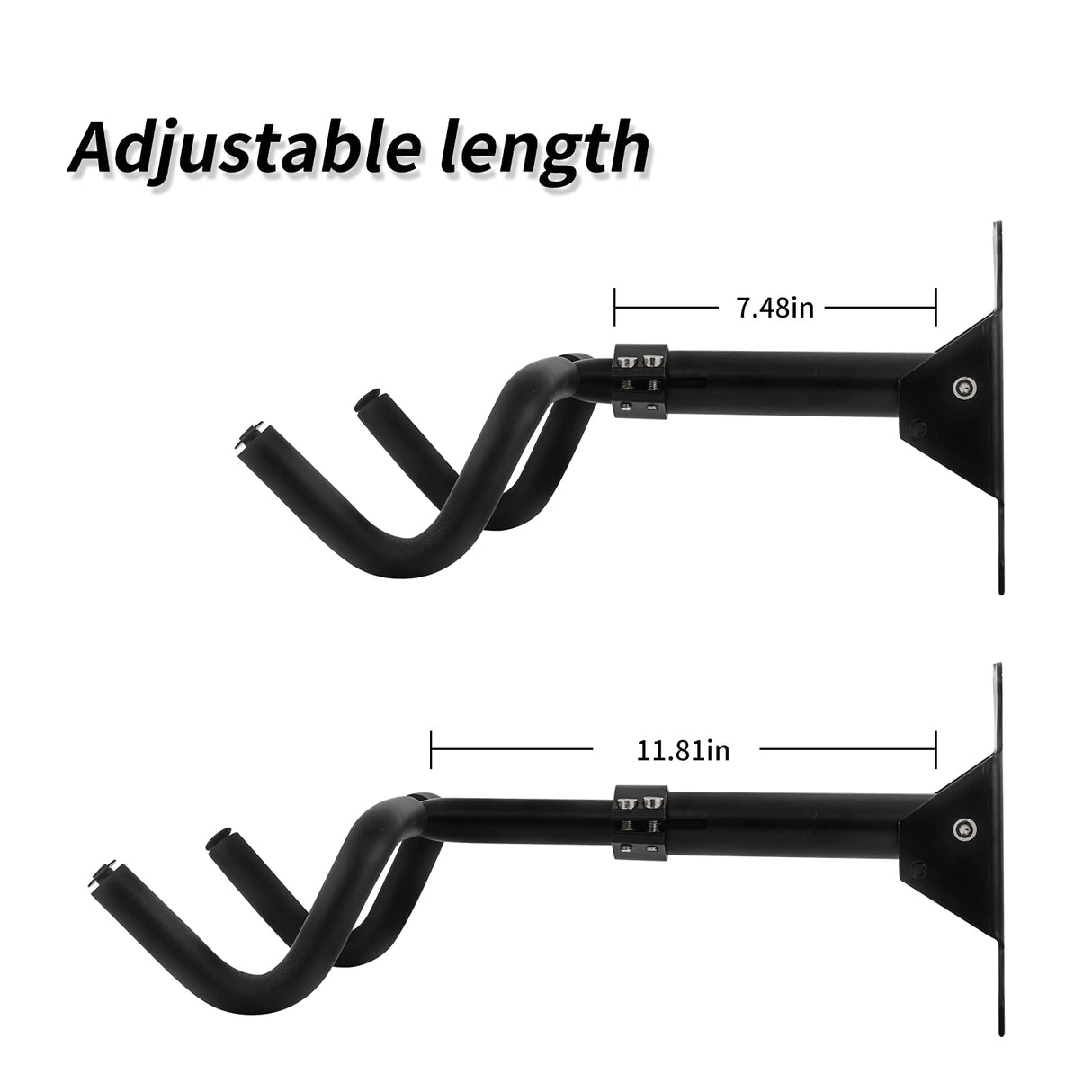 Auwey 2Pack Foldable Adjustable Bike Wall Mount Bicycle Storage Rack, Heavy Duty with Rubber Coating, Space Saving Auwey
