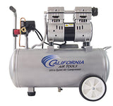 California Air Tools 8010 Steel Tank Air Compressor | Ultra Quiet, Oil-Free, 1.0 hp, 8 gal California Air Tools