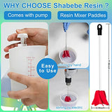 Epoxy Resin, 1 Gallon Super Gloss Epoxy Resin Kit, Self Leveling No Bubble Easy Mix 1:1 Casting & Coating Resin and Hardener Kit for Jewelry Casting, Shabebe