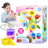 Titoclar Make Your Own Air Dry Clay Flower Bouquet - Arts and Crafts for Kids Girls 8-12 6-8, 4 5 6 7 8 9 10 11 12 Year Old Girl Gifts Toys, Titoclar