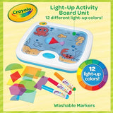 Crayola Light Up Activity Board, Sensory Toy for Toddlers & Kids, Reusable Activity, Washable, Toys & Gifts for Kids, Ages 3+ Crayola