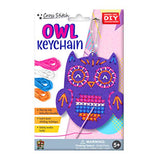 C.S. Kids KC06 Owl Keychain, First Sewing Arts & Crafts Gifts - Animal Crafting Keychain | Educational DIY Cross-Stitch Sewing Kit for Kids, Sew Your C.S.KIDS
