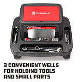 Powerbuilt 620526 Sturdy HD Injection Rolling Storage Tray Work Seat, Black Powerbuilt