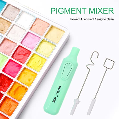 EXCEART Electric Pigment Stirrer Mixer Portable Paint Electric Mixer Blending Making DIY Crafts for Art Gouache Painting Drawing 1 Set - WoodArtSupply