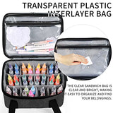 ALTLLEN Acrylic Paint Storage Case, Black, Unisex, Plastic and Leather, Ideal for Artists on-the-go ALTLLEN