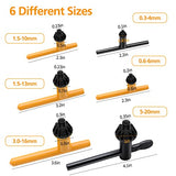 Drill Chuck Key Wrench, 6 Sizes Drill Press Chuck Key Replacement Drill Clamping Wrench Chuck Press Wrench Key for Electric Drill Clamping Tool of 4 Mdvora