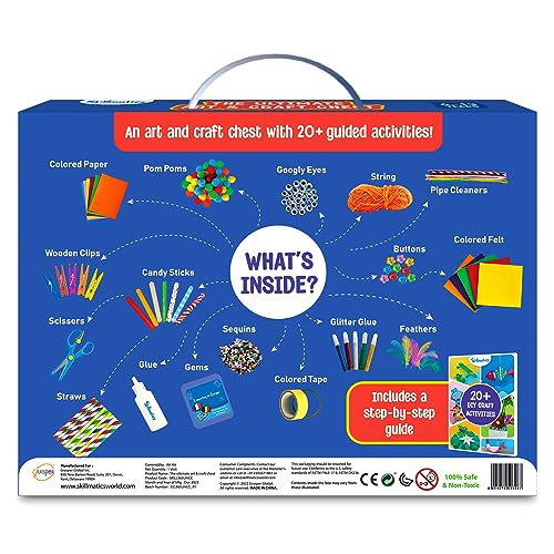 Skillmatics Ultimate Art & Craft Activity Kit, 2000+ Pieces, Art & Craft Supplies, DIY Creative Activity, Step-by-Step Guide, Gifts for Girls & - WoodArtSupply