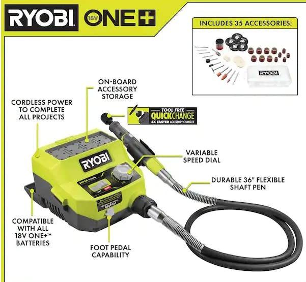 Ryobi 18V Rotary Tool Station - WoodArtSupply