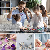 WLIANG 800 Pcs 10mm Natural Wood Beads, Unfinished Round Bulk Spacer Wooden Beads for DIY Crafts, Garlands Farmhouse Holiday Decor, Jewelry Bracelet WLIANG