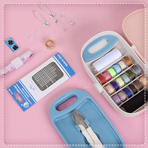 Sewing Project Kit, Portable Family Sewing Supplies Repair Kit, Premium Traveler Sewing Kit Sewing Thread Accessories DIY Sewing Supplies Organizer - WoodArtSupply