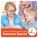 SparkJump DIY Guitar Wooden Building Kit: STEM Kits for Kids Age 8-10 - Wood Crafts for Kids Ages 4-8 and Up, Building Kits for Creative Play and SparkJump