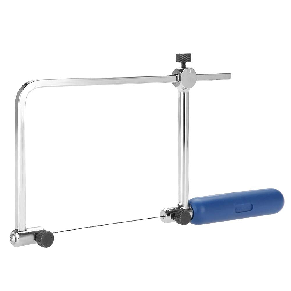 Coping Saw, Adjustable Scroll Saw, High Carbon Steel Handsaws Jewelers Saw, Saw Frame with Blades for Woodworking Jewelry Plastic Metal Wood Cutting Yosoo Health Gear