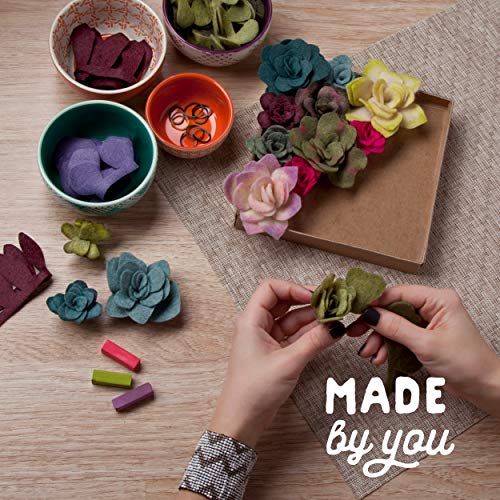 Craft Crush — Felt Succulents Craft Kit — Display Kit — Fun & Easy — Ages 13+, Small Craft Crush