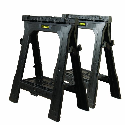 STANLEY Sawhorse, Folding, 2-Pack (060864R) - WoodArtSupply