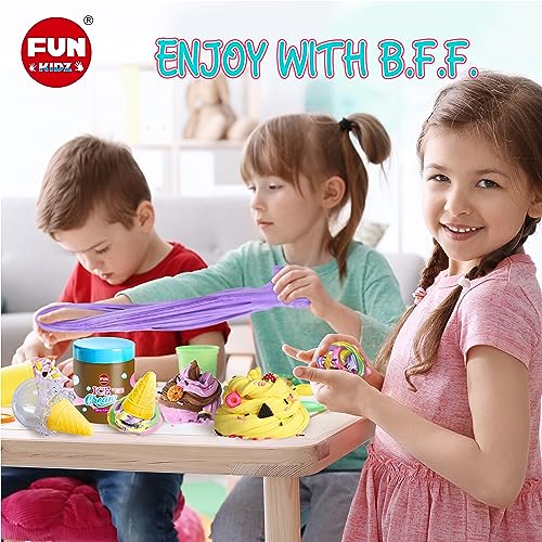 35.16 FL OZ Butter Slime Pack, FunKidz Soft Ice Cream Slime Kit for Girls 6-8 Premade 1040 ML Slime Toys Birthday Gifts Party Favor for Kids Age 6-12 FUN KIDZ