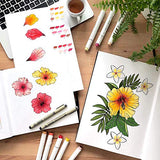 Marker Pads Art Sketchbook, Ohuhu 6.9"x6.5" Mini Square Size, 120LB/200GSM Heavy Smooth Drawing Papers, 30 Sheets/60 Pages, Hardcover Sketch Book, Ohuhu