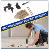 Floor Repair Kit, Floor Fix Screws Kit for Most Wood Floors, Eliminate Noise Under Floors, Contains 5 Tools and 50 Screws MARKETTY