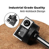 Genmitsu CNC Spoilboard Surfacing Router Bit 1/4" Shank, Slab Flattening Router Bit with 1" Cutting Diameter, 2 Flutes Insert Carbide Wood Planer Genmitsu
