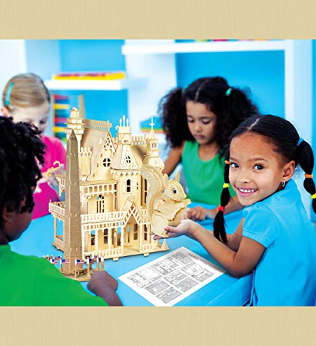 Puzzled 3D Puzzle Washington Monument Wood Craft Construction Model Kit, Educational DIY Wooden Toy Assemble Model Unfinished Crafting Hobby Puzzle Puzzled