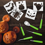 Halloween Pumpkin Carving Kit Case - Complete Pumpkin Carving Set With Saw Pumpkin Carving Knife - Halloween Pumpkin Carving Tools - Multipurpose Bright Hobby