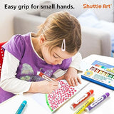 Shuttle Art Shimmer Dot Markers, 15 Glitter Colors Washable Markers for Toddlers,Bingo Daubers Supplies Kids Preschool Children, Non Toxic Shuttle Art