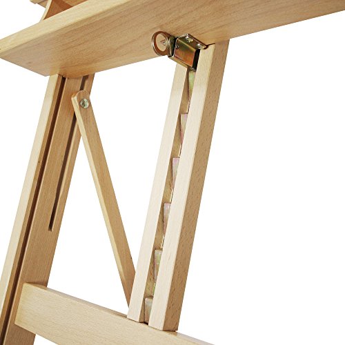 Mont Marte Painting Easel Large Easel for Painting, Studio Easel w/castors Beech Wood - WoodArtSupply