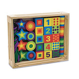 Melissa & Doug Lacing B e a d s in a Box: Wooden Bead Set Bundle with 1 Theme Compatible M&D Scratch Fun Mini-Pad (03775) Melissa & Doug
