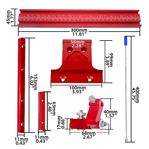 HUIOP Parallel Guide Rail,Woodworking Parallel Guide Rail System Electric Circular Saw Track Engraving Machine Slotting Parallel Sliding Rail - WoodArtSupply