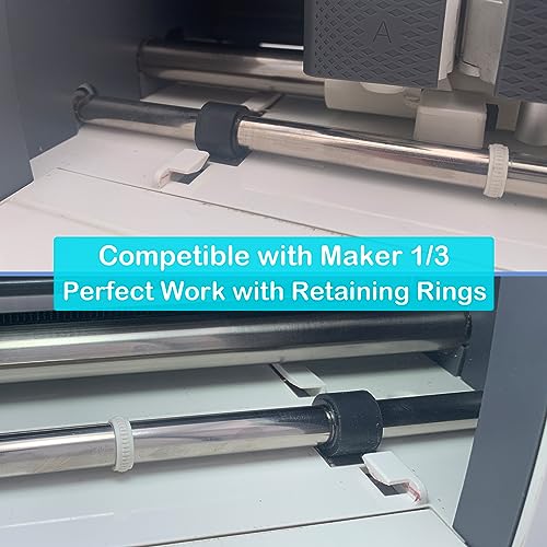 Rubber Roller Replacement Compatible with Cricut Maker/Maker 3, Mat Guide Rubbers for Cricut Repair Accessories… FEOXSHAL