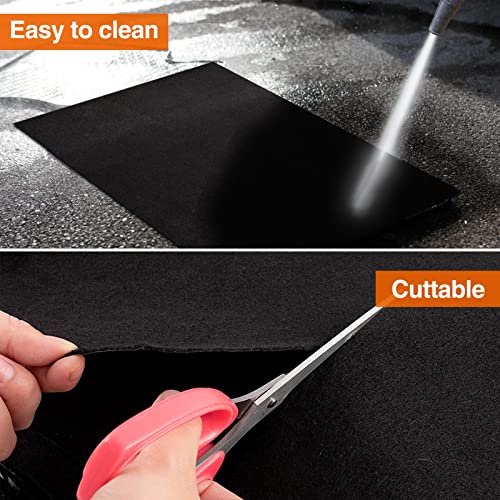 Extra Large 6.6 x 16.4ft Garage Floor Mat- Absorbent/Waterproof Oil Maintenance Mat to Protect Garage Floor Surface- Reusable Oil Spill Mat for Under