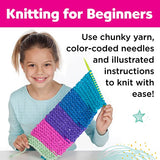 Creativity for Kids Learn to Knit Pocket Scarf - DIY Knitting Kit for Beginners, Kids Craft Kit Creativity for Kids
