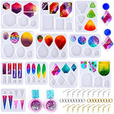 LET'S RESIN Resin Earring Mold, 171 Pcs Resin Jewelry Molds Making Kit with 11 Pack Variety Shape Resin Molds Silicone, Earring Molds for Epoxy LET'S RESIN