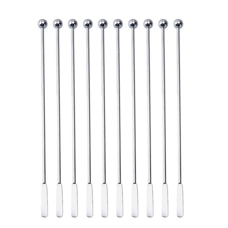 20 pcs Stainless Steel Coffee Beverage Stir Sticks Cocktail Stirrers Drink Swizzle Stick 7.4" Swizzle Stick Picks Tools SZLFSX