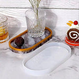 Resin Tray Molds, 2 PCS Oval Coaster Epoxy Resin Rolling Tray Mold for Resin Jewelry Making Mould DIY Jewelry Tray Dishes for Office Home Decoration BIGEBO