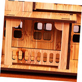 VICASKY Wooden Mini House DIY Mini House Craft Wood Ornaments Unfinished Wood Brain DIY Wood Toy Tiny House DIY for Kids Art and Craft for Kids Toys VICASKY