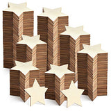 120 Pieces 2 Inch Unfinished Wooden Star Blank Natural Wood Slices Wooden Cutout Tiles for DIY Crafts Home Decoration Painting Staining Coopay