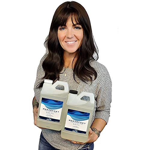 TotalBoat 520303 MakerPoxy Crystal Clear Artist's Resin by Jess Crow | Two Part Epoxy Kit for Resin Art | Use with Color Pigments & Tints | Includes TotalBoat