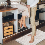 FRESHMINT Anti Fatigue Kitchen Mats for Floor 2 Piece Set, Waterproof & Non-Skid Boho Kitchen Rugs, Cushioned Kitchen Mat for Standing Washable FRESHMINT