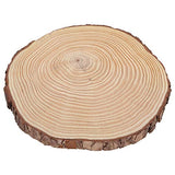 Large Natural Wood Slices, Unfinished Round Wood Discs Wooden Circles for Arts with Bark for Crafts, Centerpieces, Paintings(22.5x23) HERCHR