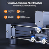 WIZMAKER L1 Laser Engraver, 20W Output Power Laser Cutter, High Accuracy Laser Engraving Machine, 120W Laser Cutting Machine with Air Assist, Lazer WIZMAKER