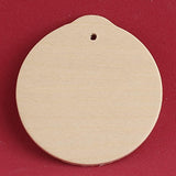 Package of 24 Unfinished Round Wood Christmas Ornaments - Ready to Be Painted and Decorated Factory Direct Craft