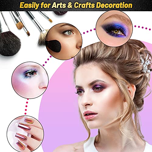 Chameleon Powder Pigment, 8 Color Changing Mica Powder for Epoxy Resin Tumblers, Update Chrome Powder for Nails Art Makeup Paints Crafts Candle Cruzix