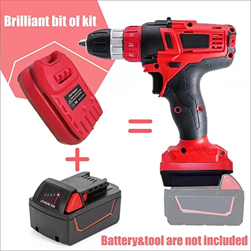 Laimiao Battery Adapter for Craftsman 20V Cordless Tools,DM18MAN Adaptor for DeWalt 20V and for Milwaukee 18V Li-on Battery Convert to for Craftsman Laimiao