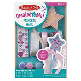 Melissa & Doug Created By Me! Paint & Decorate Your Own Wooden Princess Wand Craft Kit, Pink - Great For Rainy Days, Toys For Kids Ages 4+ Melissa & Doug